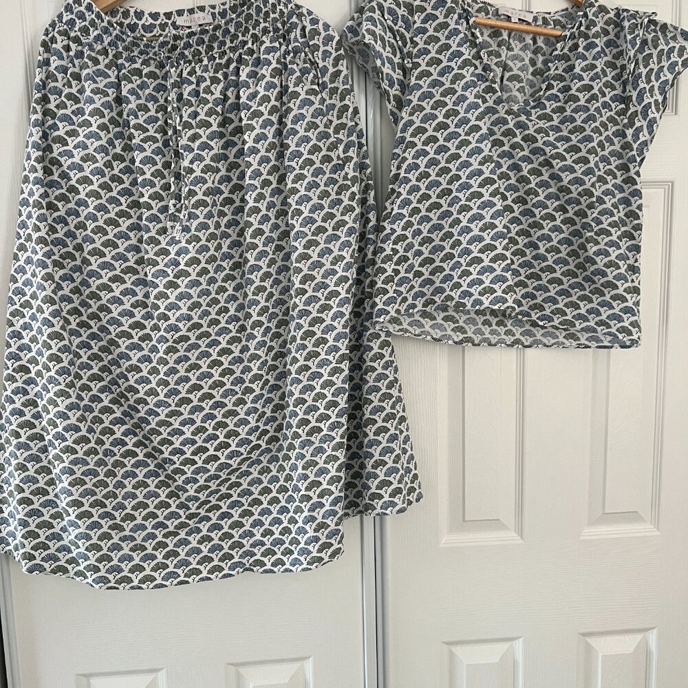 MAREA matching set: Midi Skirt (M) and Flutter top (M)